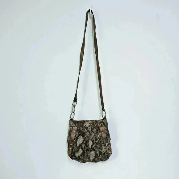 B.Makowsky snake print leather crossbody bag - Picture 4 of 11